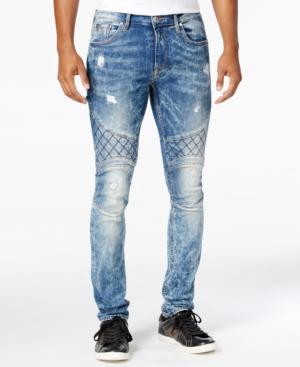Guess Men's Skinny-fit Moto Vibration Jeans