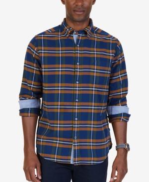 Nautica Men's Marine Plaid Flannel Shirt