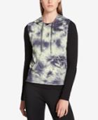 Calvin Klein Performance Tie-dyed Cropped Sleeveless Hoodie