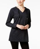 Style & Co. Animal-print Jacquard Hoodie, Only At Macy's