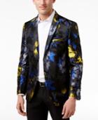 Tallia Slim-fit Blue And Yellow Floral Dinner Jacket