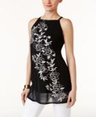 Alfani Embroidered Top, Only At Macy's