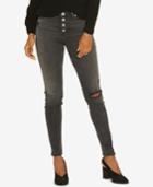 Silver Jeans Co. Robson Ripped Button-fly Jeggings