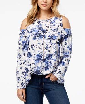 Kensie Cold-shoulder Blouse