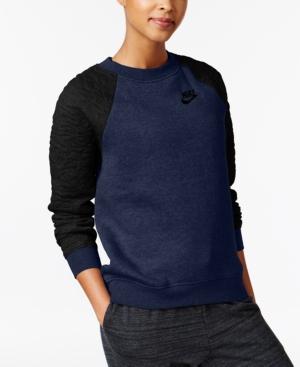 Nike Rally Quilt Sleeve Crewneck Sweatshirt