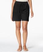 Karen Scott Drawstring Knit Shorts, Only At Macy's