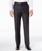 Ryan Seacrest Distinction Men's Modern Fit Gray Flannel Tuxedo Pants, Only At Macy's