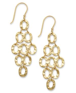 Giani Bernini 18k Gold Over Sterling Silver Earrings, Circle Drop Earrings