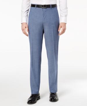 Alfani Red Men's Slim-fit Performance Stretch Light Blue Suit Pants, Created For Macy's
