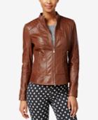 Guess Leather Bomber Jacket