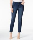 Style & Co. Petite Embroidered Hurricane Wash Ankle Jeans, Only At Macy's