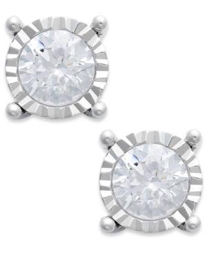 Trumiracle™ 14k White Gold Diamond Stud Earrings (1-1/4 Ct. T.w.)