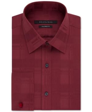 Sean John Red French Cuff Dress Shirt