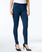 Style & Co. Twill Knit Jeggings, Medium Wash, Only At Macy's