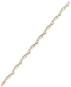 Eliot Danori Gold-tone Pave Crystal Tennis Bracelet