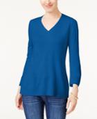 Karen Scott V-neck Sweater, Created For Macy's