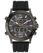 Caravelle New York By Bulova Men's Analog-digital Chronograph Black Silicone Strap Watch 44mm 45b132