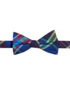 Tommy Hilfiger Men's Multi Plaid To-tie Bow Tie