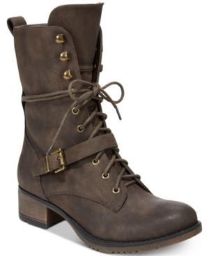 American Rag Reighn Lace-up Combat Boots, Created For Macy's Women's Shoes