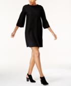 Eileen Fisher Bell-sleeve Wool Shift Dress