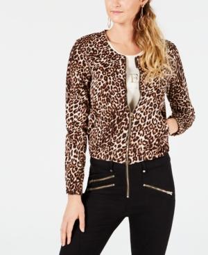 Guess Leopard-print Bomber Jacket