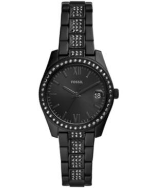 Fossil Women's Scarlett Black Stainless Steel Bracelet Watch 32mm
