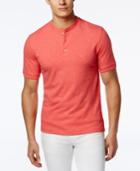 Club Room Men's Solid Slub Henley, Only At Macy's