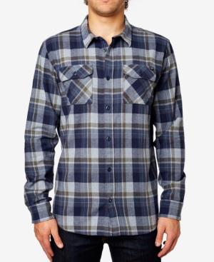 Fox Men's Trail Dust Plaid Long-sleeve Flannel Shirt