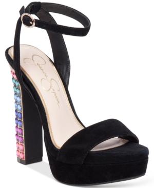 Jessica Simpson Banda Embellished Platform Dress Sandals Women's Shoes