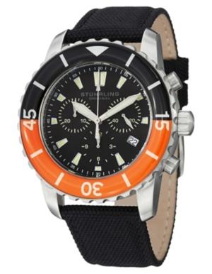 Stuhrling Original Stainless Steel Case On Nylon Coated Strap Watch