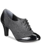 Giani Bernini Vickii Memory Foam Oxford Lace Up Booties, Created For Macy's Women's Shoes