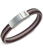 Steve Madden Men's Two-tone Cord Bracelet