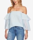 1.state Bell-sleeve Off-the-shoulder Top