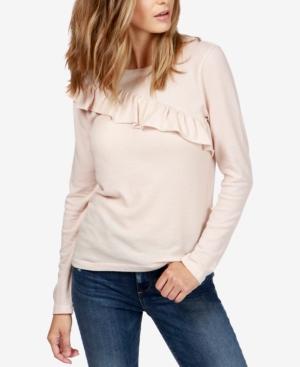 Lucky Brand Cotton Ruffled Sweater