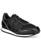 Armani Jeans Men's Logo Mesh Trainers Men's Shoes