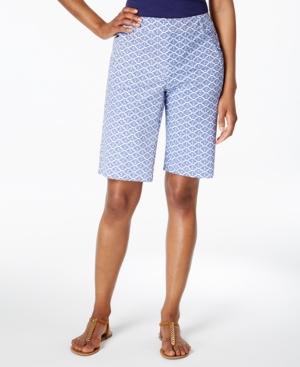 Charter Club Foulard-print Bermuda Shorts, Only At Macy's