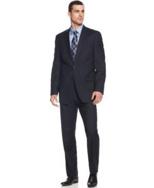Calvin Klein Suit Solid Navy Slim Fit