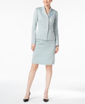 Le Suit Petite Three-button Skirt Suit