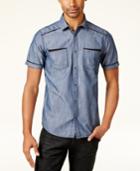 Inc International Concepts Men's Shiny Chambray Shirt, Only At Macy's