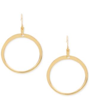 Hint Of Gold Gold-tone Gypsy Hoop Earrings