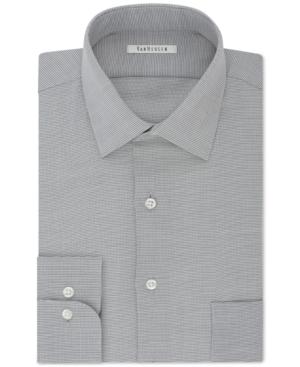 Van Heusen Men's Classic Fit Micro Houndstooth Dress Shirt
