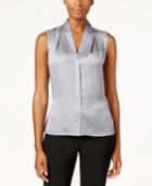 Calvin Klein Satin V-neck Shell