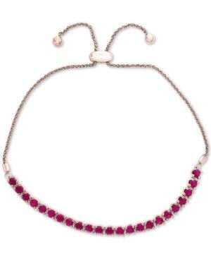 Effy Certified Ruby Slider Bracelet (2 Ct. T.w.) In Sterling Silver