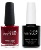 Creative Nail Design Vinylux Rouge Rite Nail Polish & Top Coat (two Items), 0.5-oz, From Purebeauty Salon & Spa