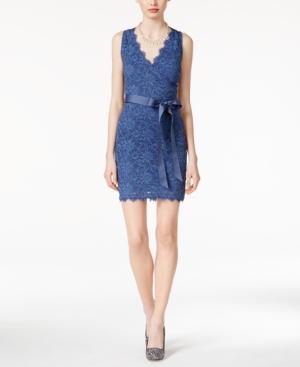 Jump Juniors' Lace Surplice Sheath Dress