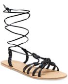 Nanette By Nanette Lepore June Flat Lace-up Sandals, Only At Macy's Women's Shoes