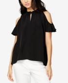 Rachel Rachel Roy Vanessa High-neck Cold-shoulder Top, Only At Macy's