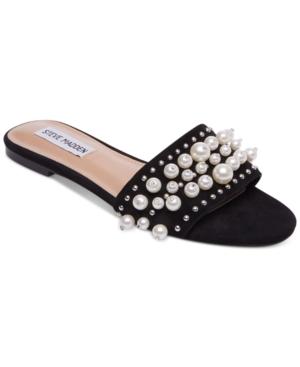 Steve Madden Vanessa Pearl-embellished Slides