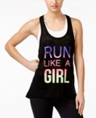 Ideology Run Like A Girl Graphic Tank Top, Created For Macy's
