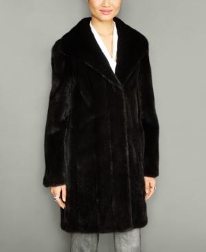 The Fur Vault Wing-collar Mink Fur Coat